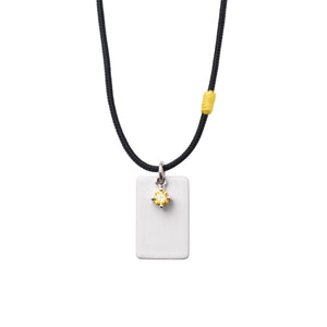 White Tag with Yellow Diamond - Limited Edition